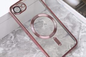 Torbica Magsafe Lux za iPhone 16e/17e roze