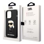 Torbica Karl Lagerfeld Hc Silicone NFT Ikonik za iPhone 15 Pro 6.1 crna (KLHCP15LSNIKBCK) - Slika 5