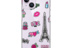 Torbica Silikonska Print Skin za iPhone 14 6.1 Love Paris