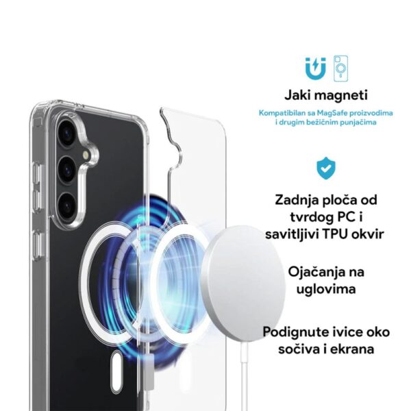 Torbica Magsafe za Samsung S918B Galaxy S23 Ultra transparent