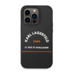 Torbica Karl Lagerfeld Hc Silicone RSG za iPhone 14 Pro 6.1 crna (KLHCP14LSRSGHLK) - Slika 2