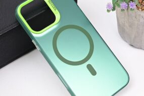 Torbica Magsafe Clear za iPhone 16 Pro Max 6.9 zelena