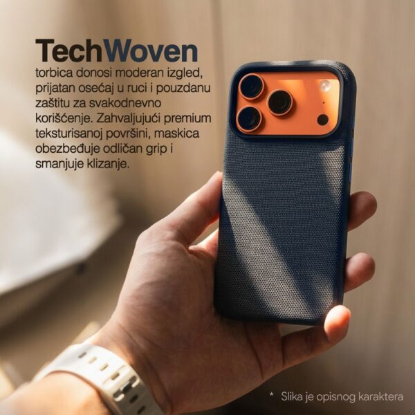 Torbica Magsafe TechWoven za iPhone 17 Pro Max 6.9 narandzasta