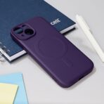 Torbica Teracell Giulietta Magsafe za iPhone 15 6.1 tamno ljubicasta - Slika 3