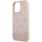 Torbica Guess Hc PC/TPU 4G Pu Bottom Stripe za iPhone 15 Pro 6.1 roze (GUHCP15LG4GLPI) - Slika 3