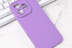Torbica Silikon Pro Camera za Honor 400 Lite ljubicasta