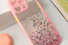 Torbica Frame Glitter za iPhone 15 Pro Max 6.7 roze