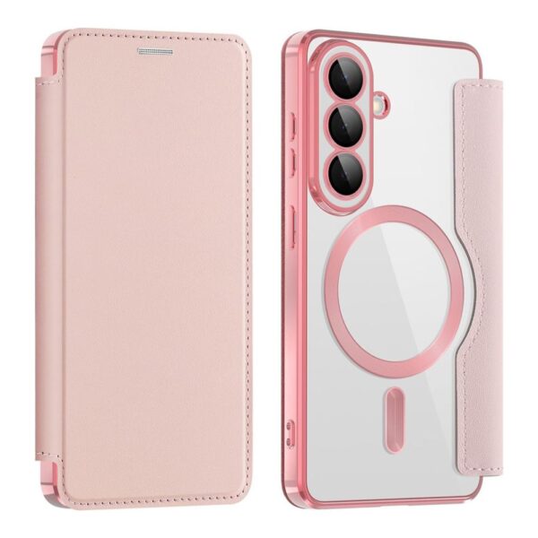 Torbica Magsafe Lux Bi Fold za Samsung A576B Galaxy A57 roze
