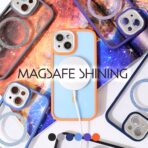 Torbica Magsafe shining za iPhone 14 Pro 6.1 tamno plava