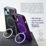 Torbica Magsafe Ring Stand za iPhone 15 Pro Max 6.7 siva - Slika 6