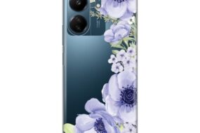 Torbica Silikonska Print Skin za Xiaomi Redmi 13C Blue Roses