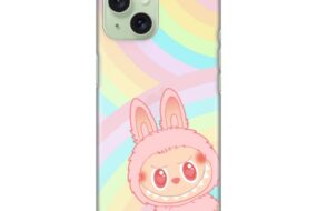 Torbica Silikonska Print Skin za iPhone 15 6.1 La Bubu Rainbow