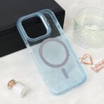Torbica Magsafe Sparkle za iPhone 13 Pro 6.1 plava - Slika 4