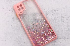 Torbica Frame Glitter za Samsung A125F Galaxy A12 roze