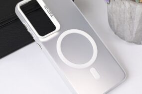 Torbica Magsafe Clear za Samsung S936B Galaxy S25 Plus srebrna