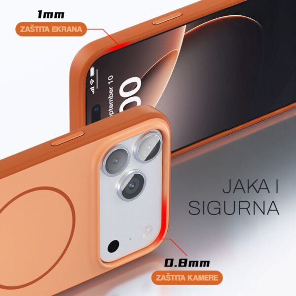 Torbica Magsafe Matte Line za iPhone 17 Pro Max/18 Pro Max 6.9 braon