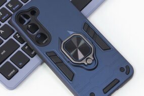 Torbica Cube Ring za Samsung S916 Galaxy S23 Plus tamno plava