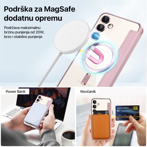 Torbica Magsafe Lux Bi Fold za Samsung S921B Galaxy S24 plava