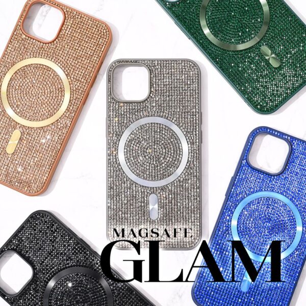 Torbica Magsafe Glam za iPhone 16 Pro 6.3 zelena