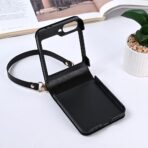 Torbica Hanman Canvas ORG za Samsung F731B Galaxy Z Flip 5 crna - Slika 2