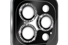 Zastita za kameru Diamond za iPhone 15 Pro 6.1 crna