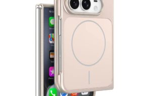 Torbica Magsafe Shield za iPhone 18 Duo zlatna