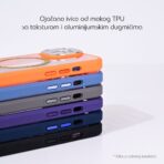 Torbica Magsafe shining za iPhone 15 6.1 narandzasta - Slika 4
