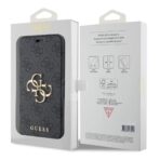 Torbica Guess Bk Pu leather 4G Metal Logo za iPhone 15 6.1 siva (GUBKP15S4GMGGR) - Slika 7
